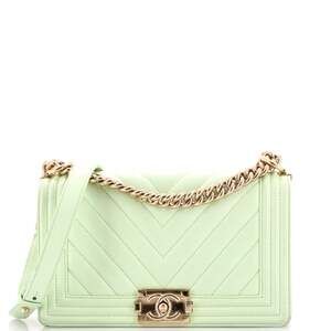 Chanel Boy Flap Bag Chevron Lambskin #242236C22B